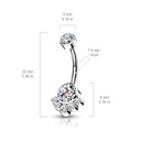 Barbell navel TIN07