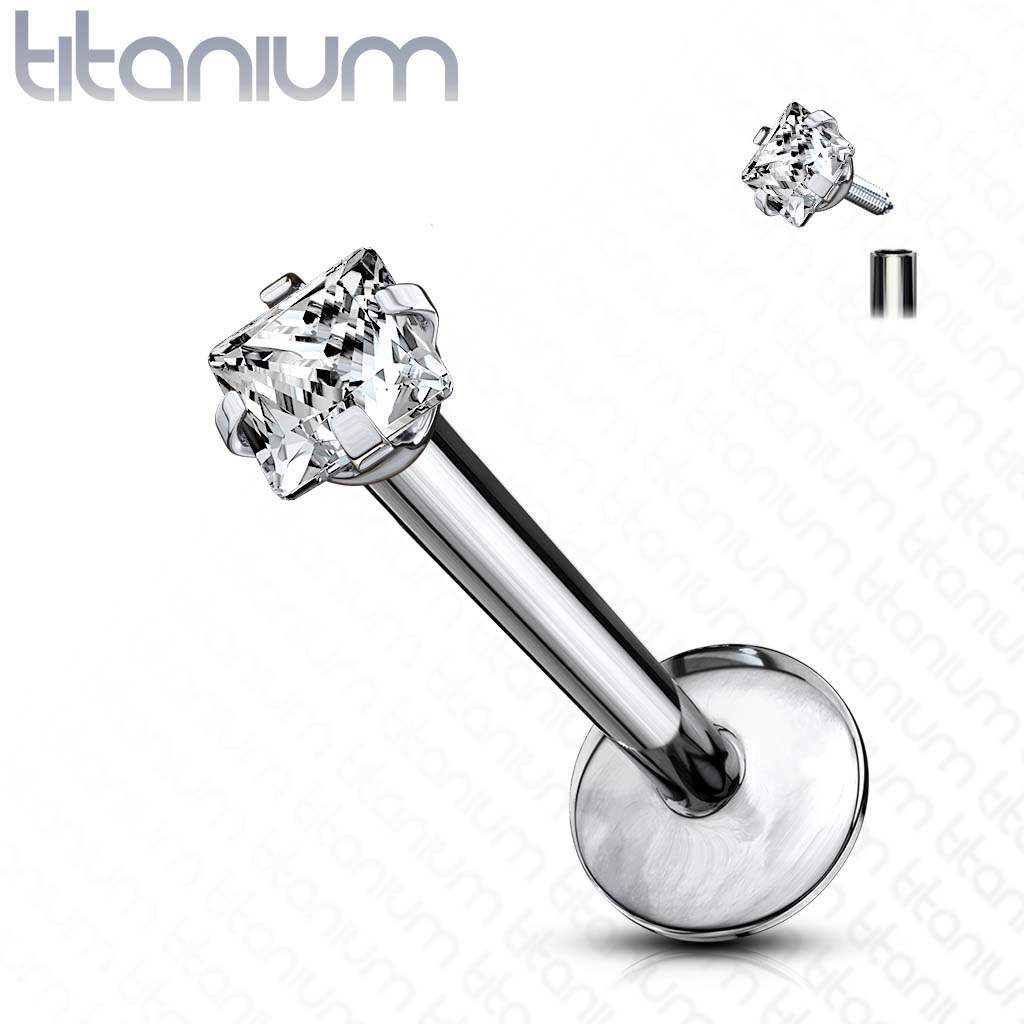 Labret kristal T23LI4 (ruit)