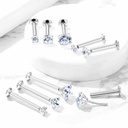 Labret kristal IL04 (rond)