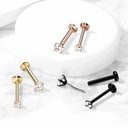Labret kristal IL04T (rond)