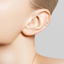 Labret kristal IL04T (rond)