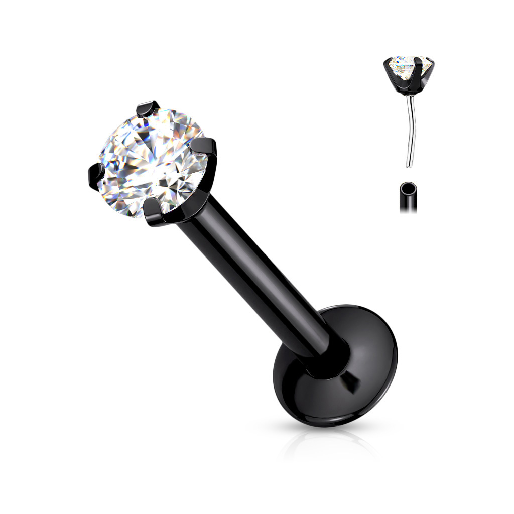 Labret kristal IL04T (rond)