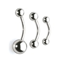 Barbell navel NS (Schroef in balletje)
