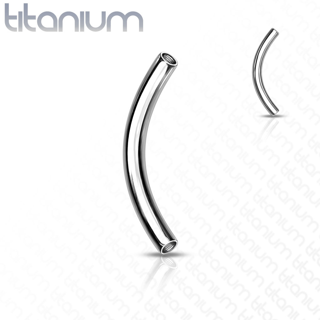 Barbell gebogen QATYC (Schroef in staafje)