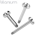 Labret-T QXTALP4 (Schroef op staafje) 4 mm disk