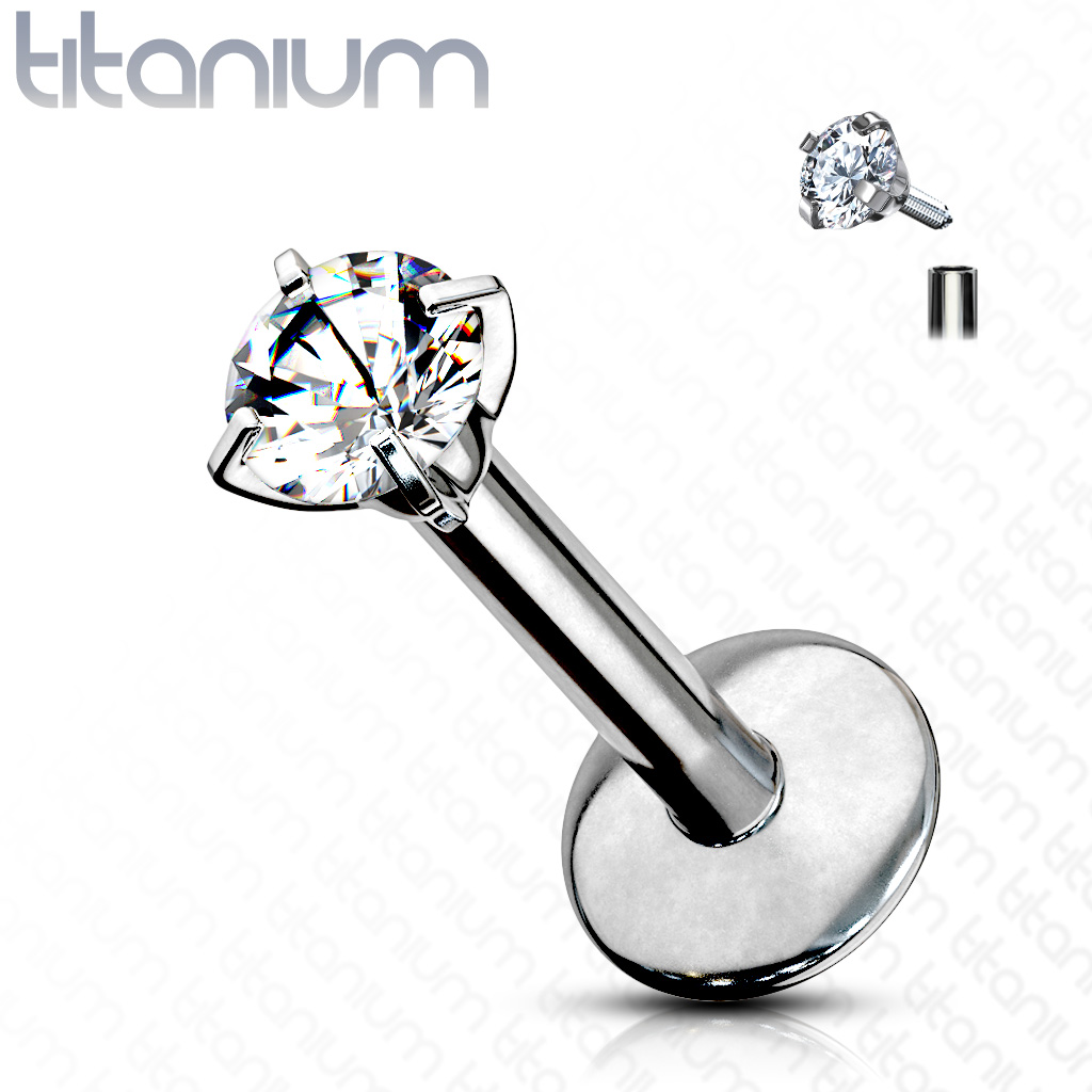 Labret kristal T23LI3 (rond)