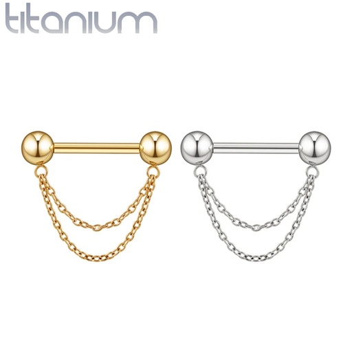 Barbell tepel RGOS-01 (ketting) (Push in staafje)