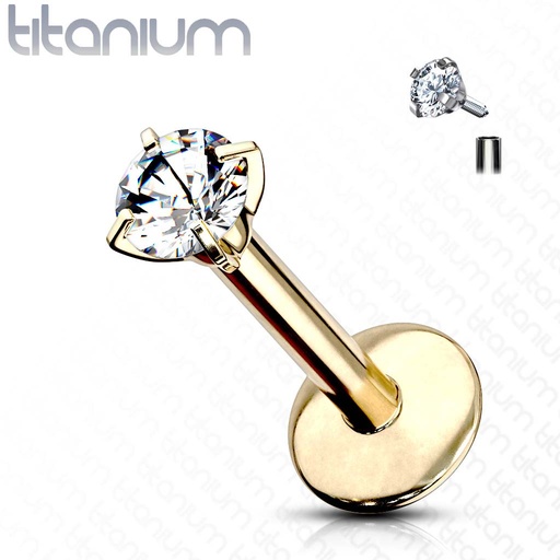 Labret kristal T23LI3 (rond)